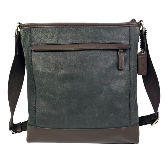 Coach Camden Leather Bag Brown Tech Crossbody Messenger Computer F70920 - Picture 1 of 11